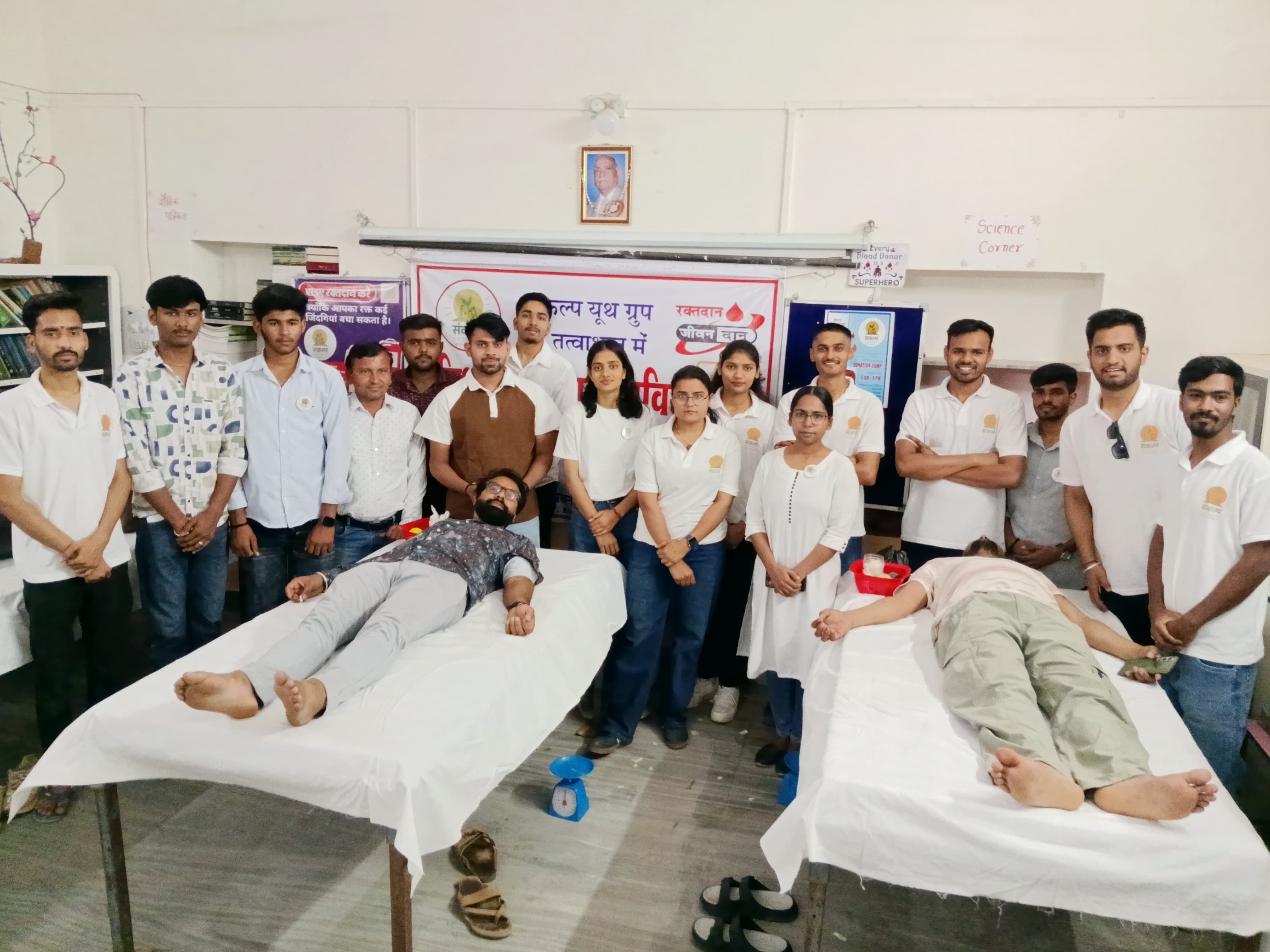 चित्तौड़गढ़ / कपासन - संकल्प यूथ ग्रुप के रक्तदान शिविर में युवाओं ने 65 यूनिट किया रक्तदान